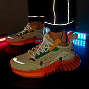 New Men Blade Shoes Casual Sneakers Men Soft High Quality Reflective Shoes Breathable Flying Woven Sneakers Male Chaussure Homme(A29)